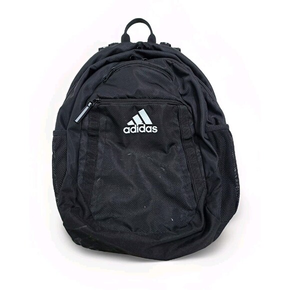 Adidas Backpack Black Load Spring Bookbag Multiple Pockets Laptop Y2K